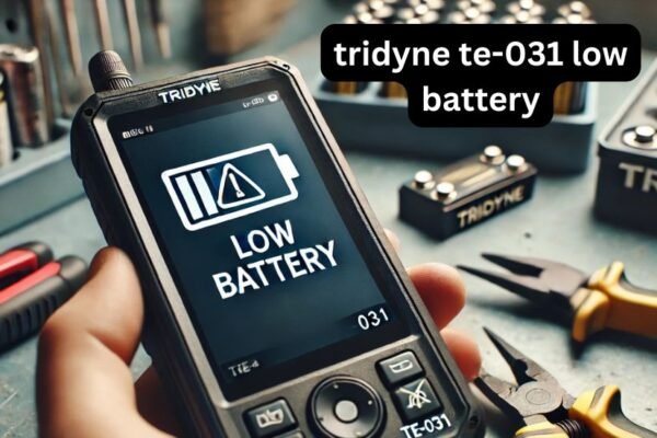 tridyne te-031 low battery