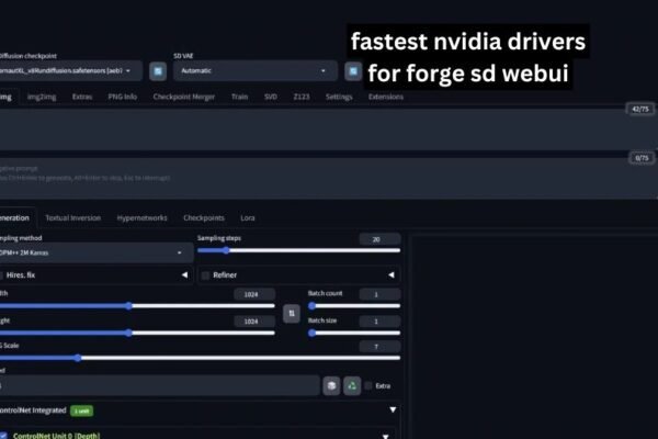 fastest nvidia drivers for forge sd webui