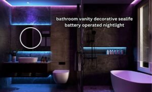 bathroom vanity decorative sealife battery operated nightlight