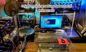 crypto mining setups basement minecraft