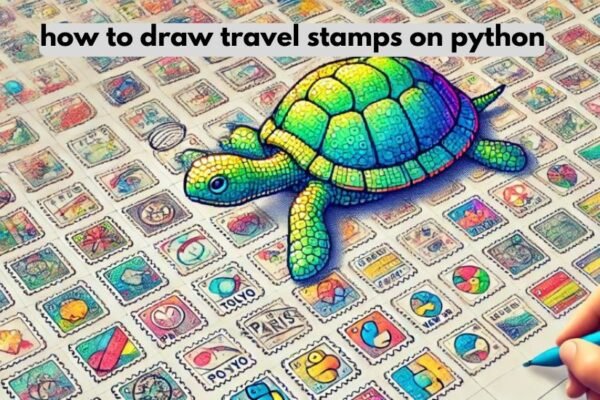 how to draw travel stamps on python