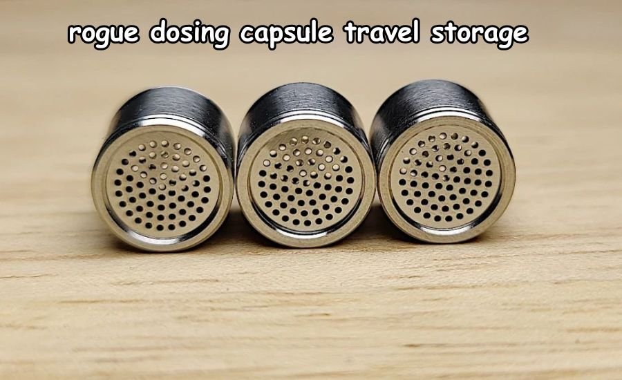 rogue dosing capsule travel storage