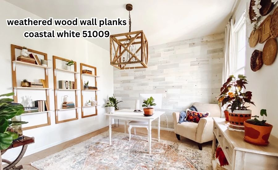 weathered wood wall planks coastal white 51009