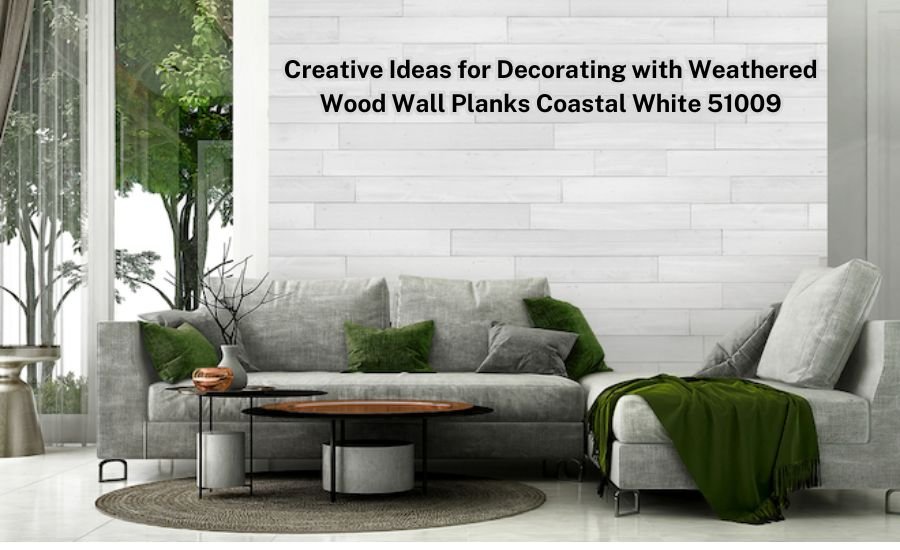 weathered wood wall planks coastal white 51009