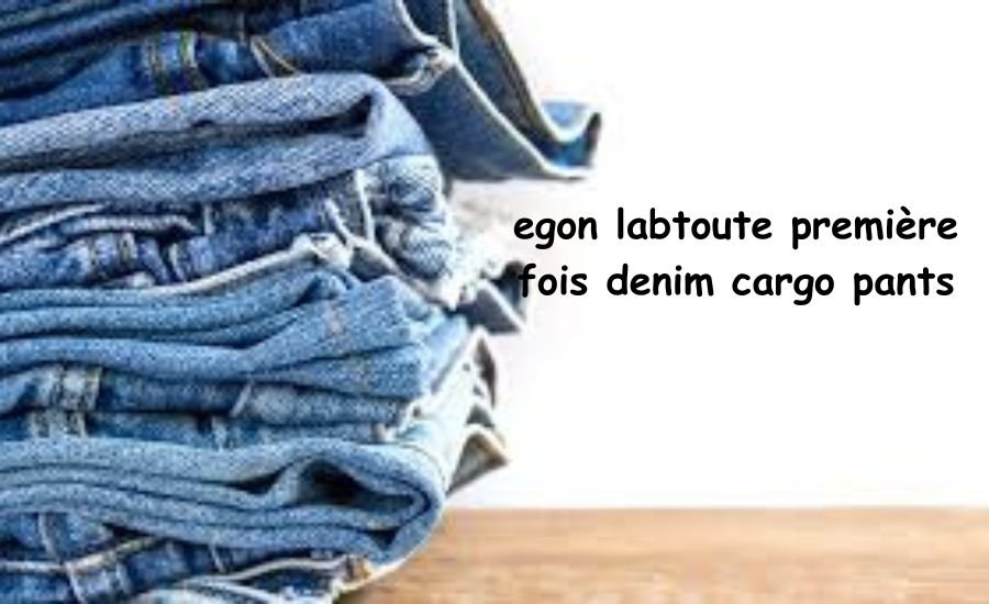 egon labtoute première fois denim cargo pants