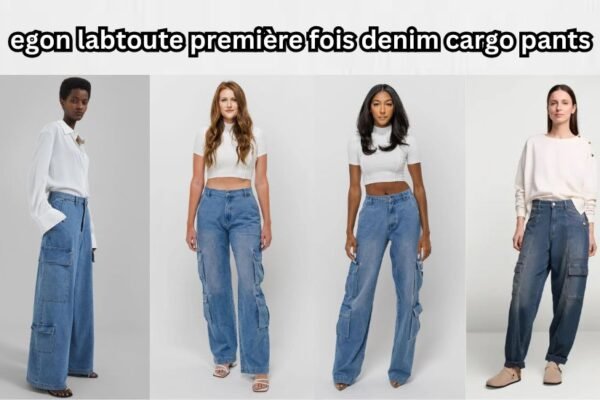 egon labtoute première fois denim cargo pants