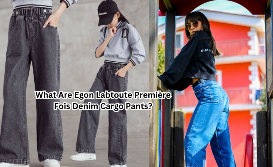 egon labtoute première fois denim cargo pants