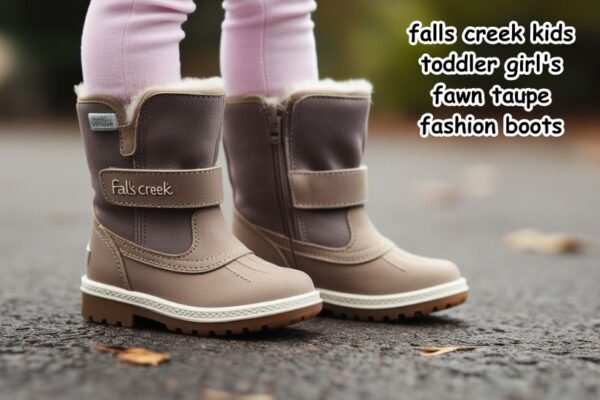 falls creek kids toddler girl's fawn taupe fashion boots