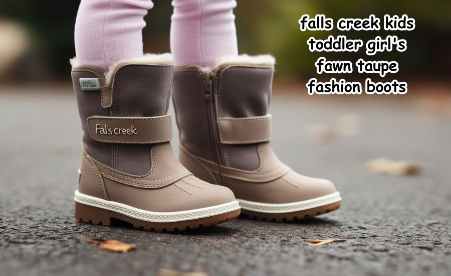 falls creek kids toddler girl's fawn taupe fashion boots