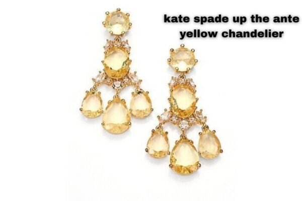 kate spade up the ante yellow chandelier