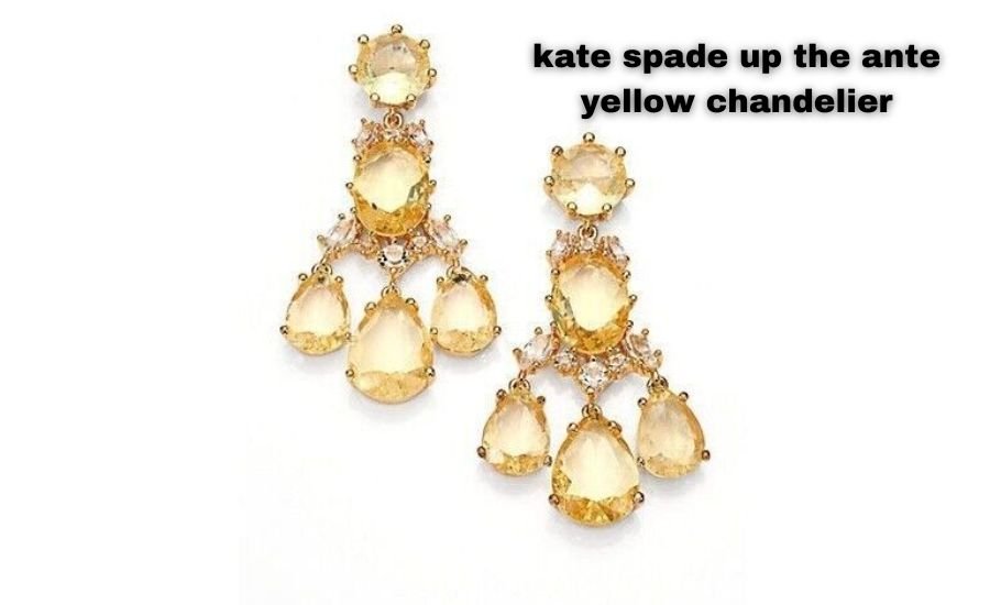 kate spade up the ante yellow chandelier