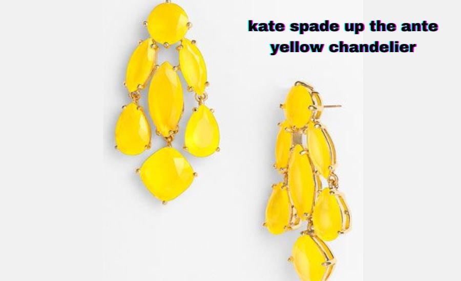 kate spade up the ante yellow chandelier