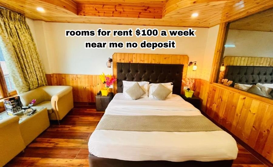 rooms for rent $100 a week near me no deposit