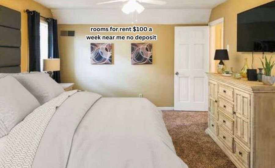 rooms for rent $100 a week near me no deposit