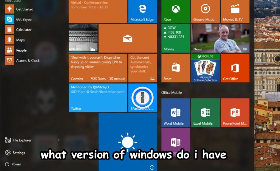 what version of windows do i have